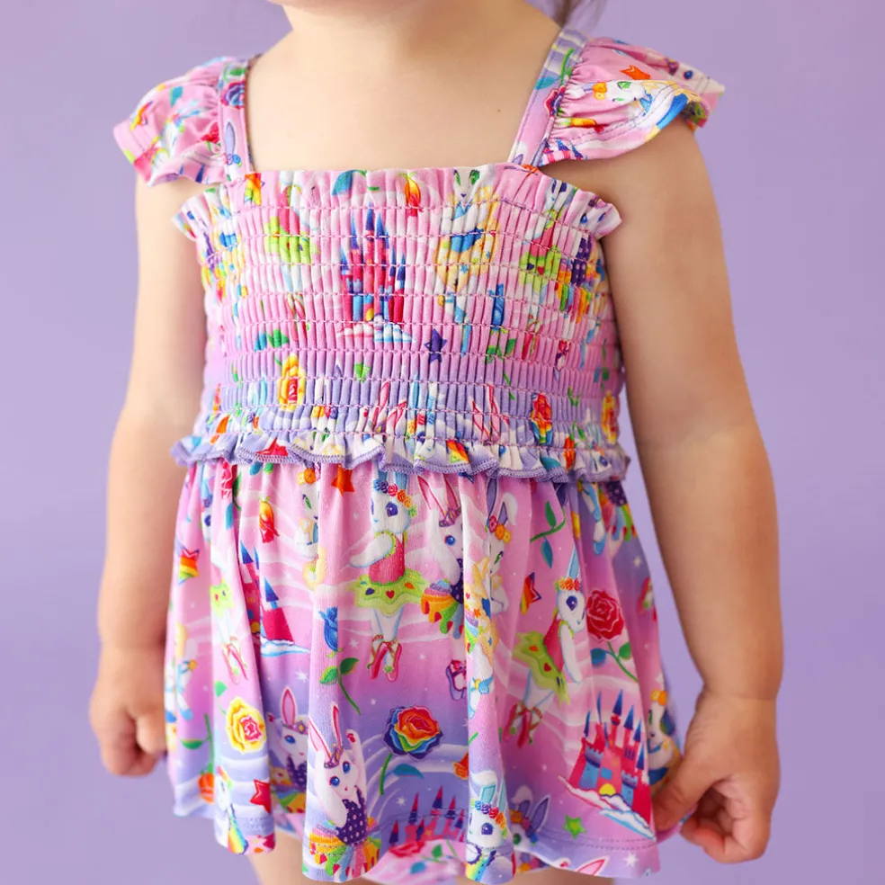 Smocked Babydoll Bummie Set