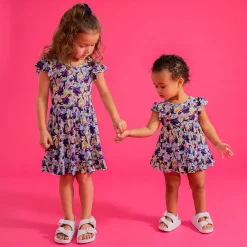 Tie Back Ruffled Bodysuit Dress