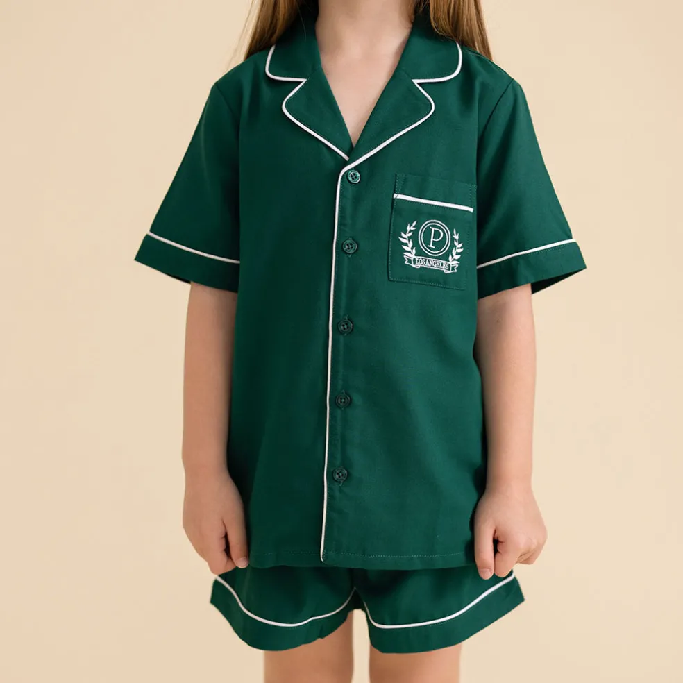 Twill Pajama Short Set