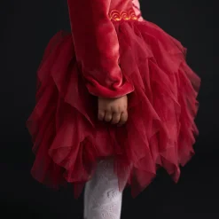 Velour Tulle Dress