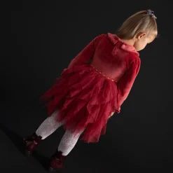 Velour Tulle Dress