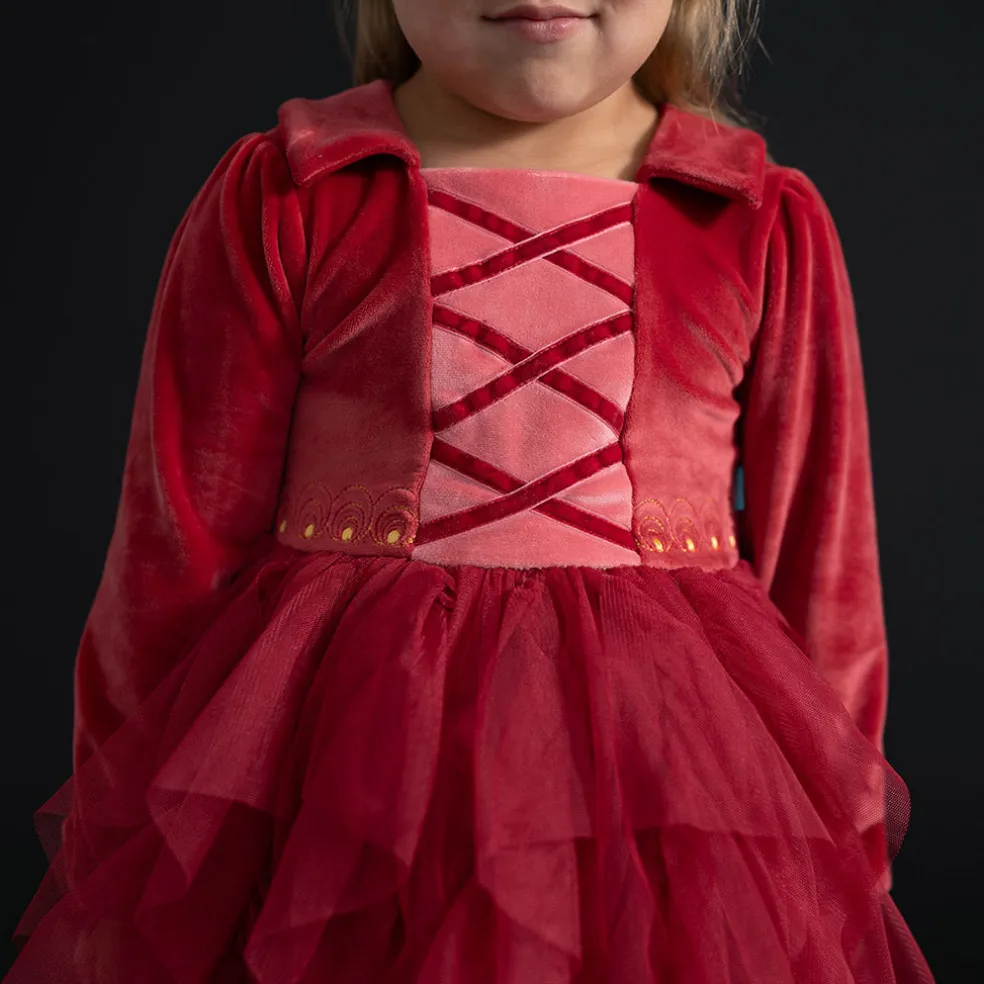 Velour Tulle Dress