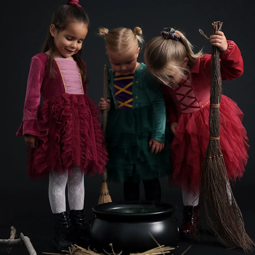 Velour Tulle Dress