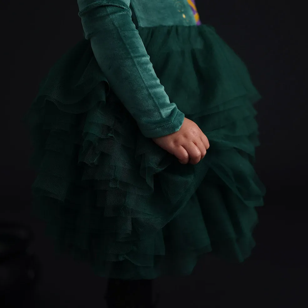 Velour Tulle Dress