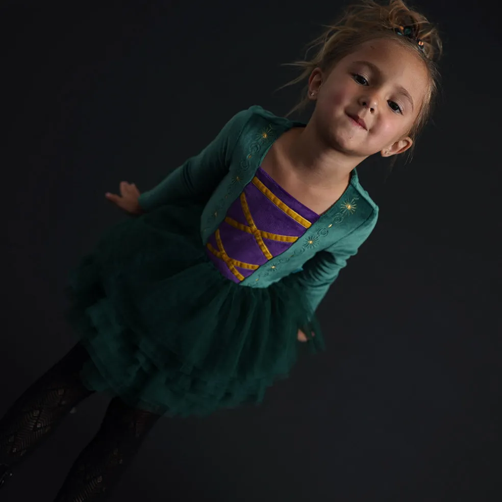 Velour Tulle Dress