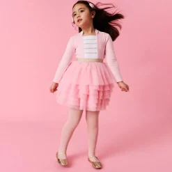Velour Tulle Dress