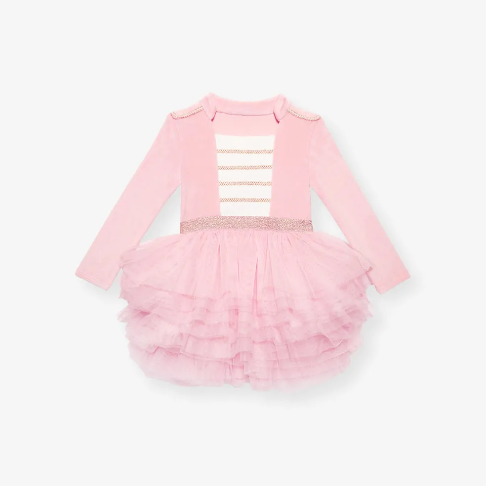 Velour Tulle Dress