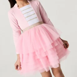 Velour Tulle Dress
