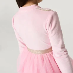 Velour Tulle Dress