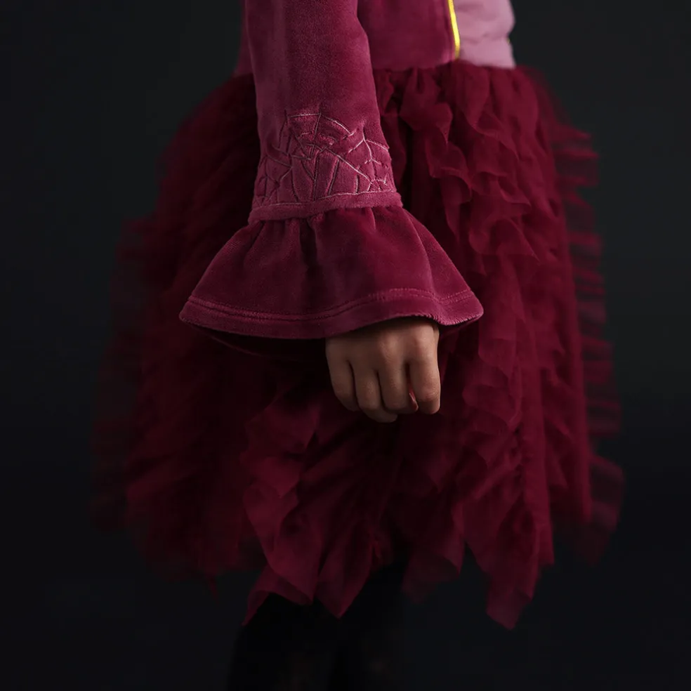 Velour Tulle Dress