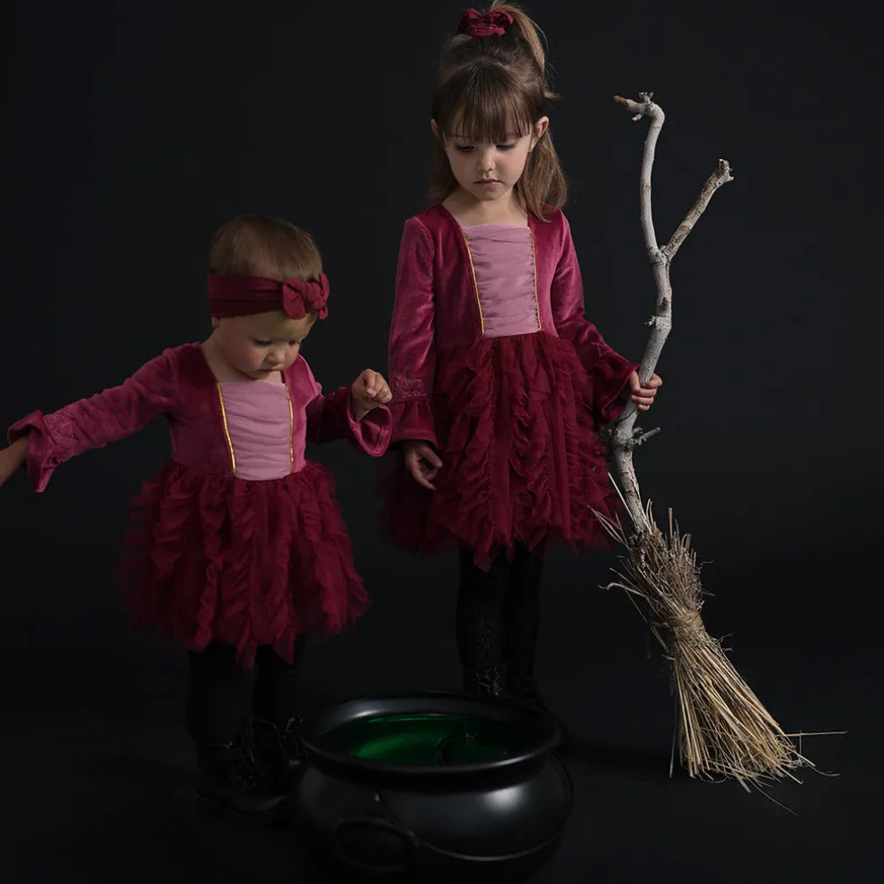 Velour Tulle Dress