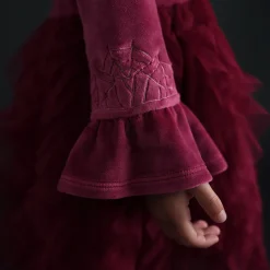 Velour Tulle Dress