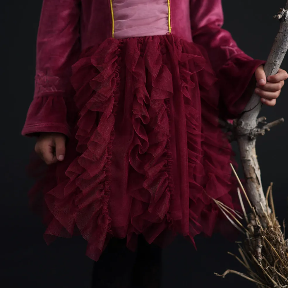 Velour Tulle Dress