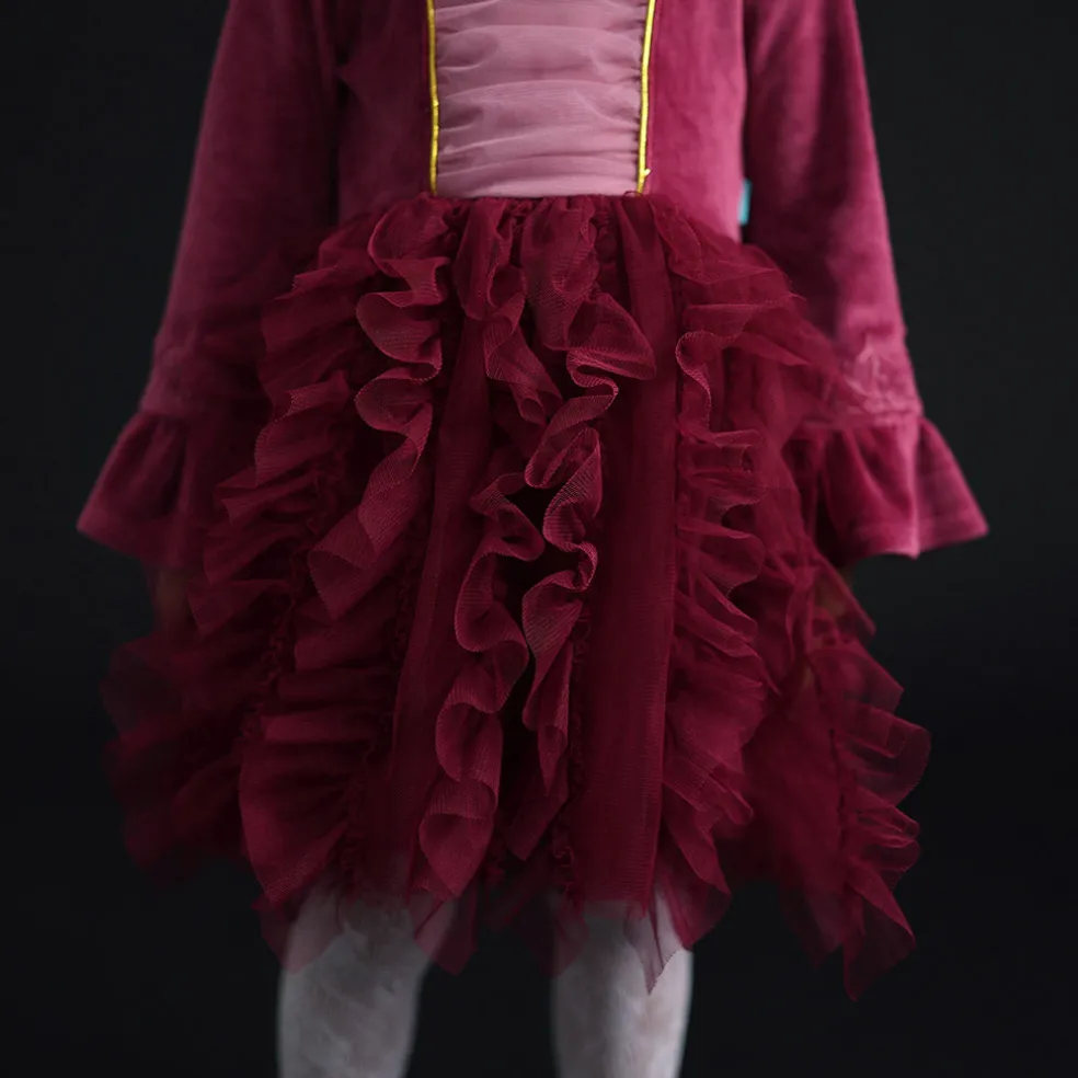 Velour Tulle Dress