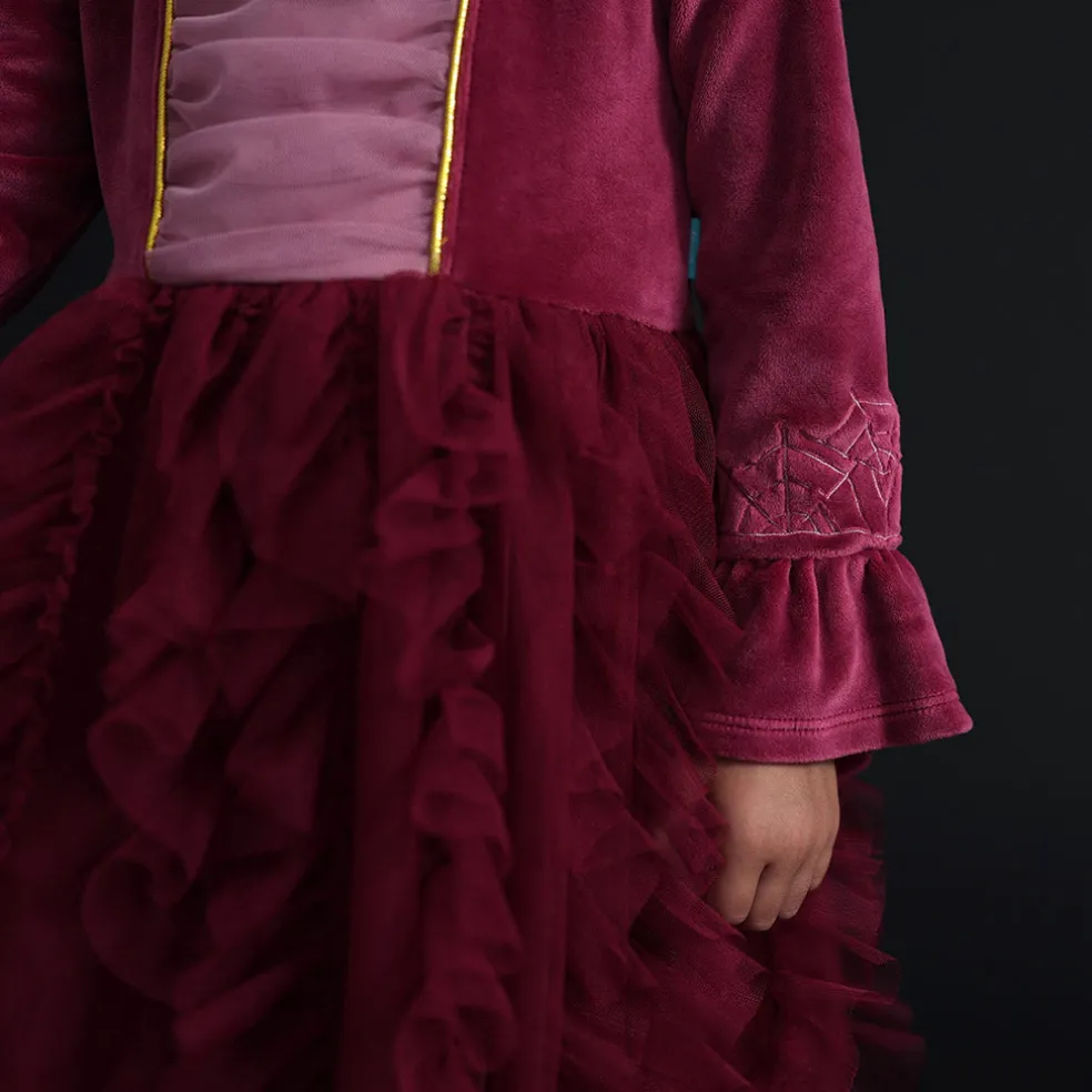 Velour Tulle Dress