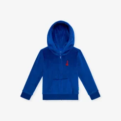Velour Zip Hoodie
