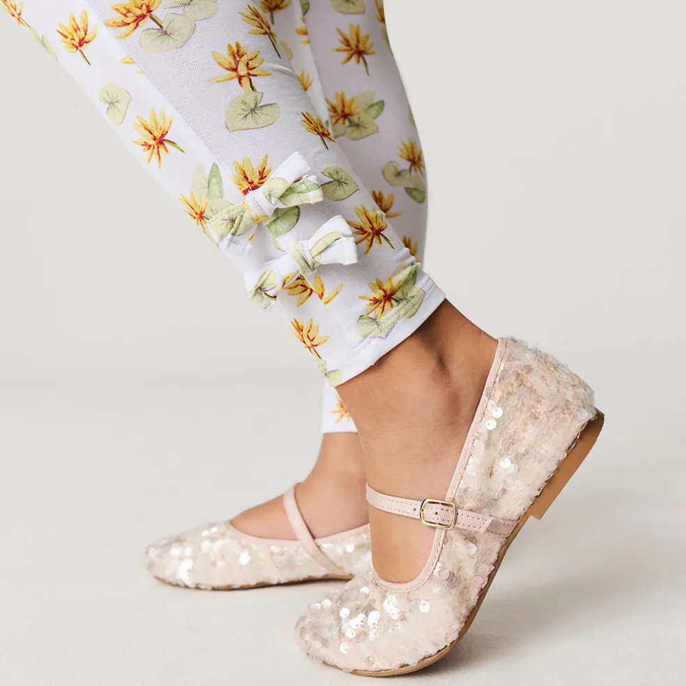 Waterlilies Bow Leggings