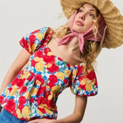 Women's Bamboo Challis Babydoll Top