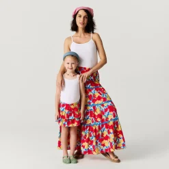 Women's Bamboo Challis Maxi Skirt