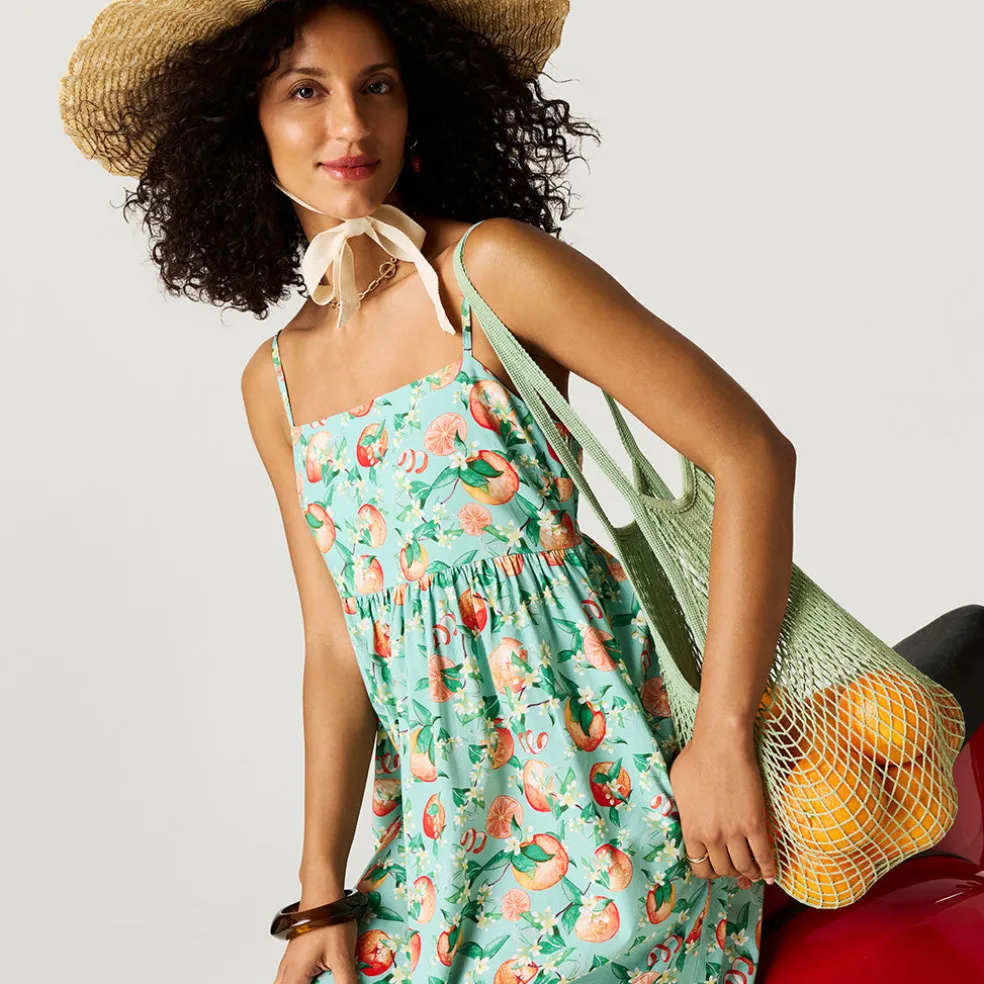 Women's Bamboo Challis Maxi Dress