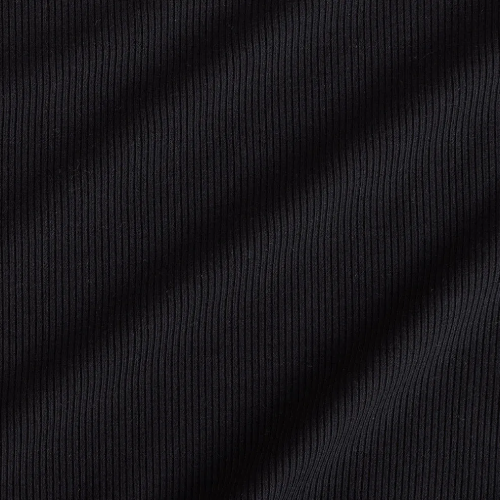 Women's Black Premium Knit Straight Pants