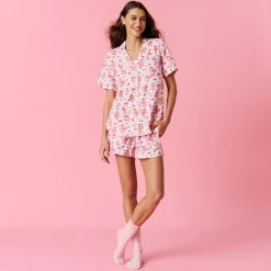 Women's Flannelette Short Pajama Set
