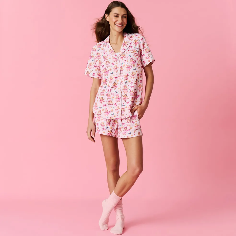 Women's Flannelette Short Pajama Set