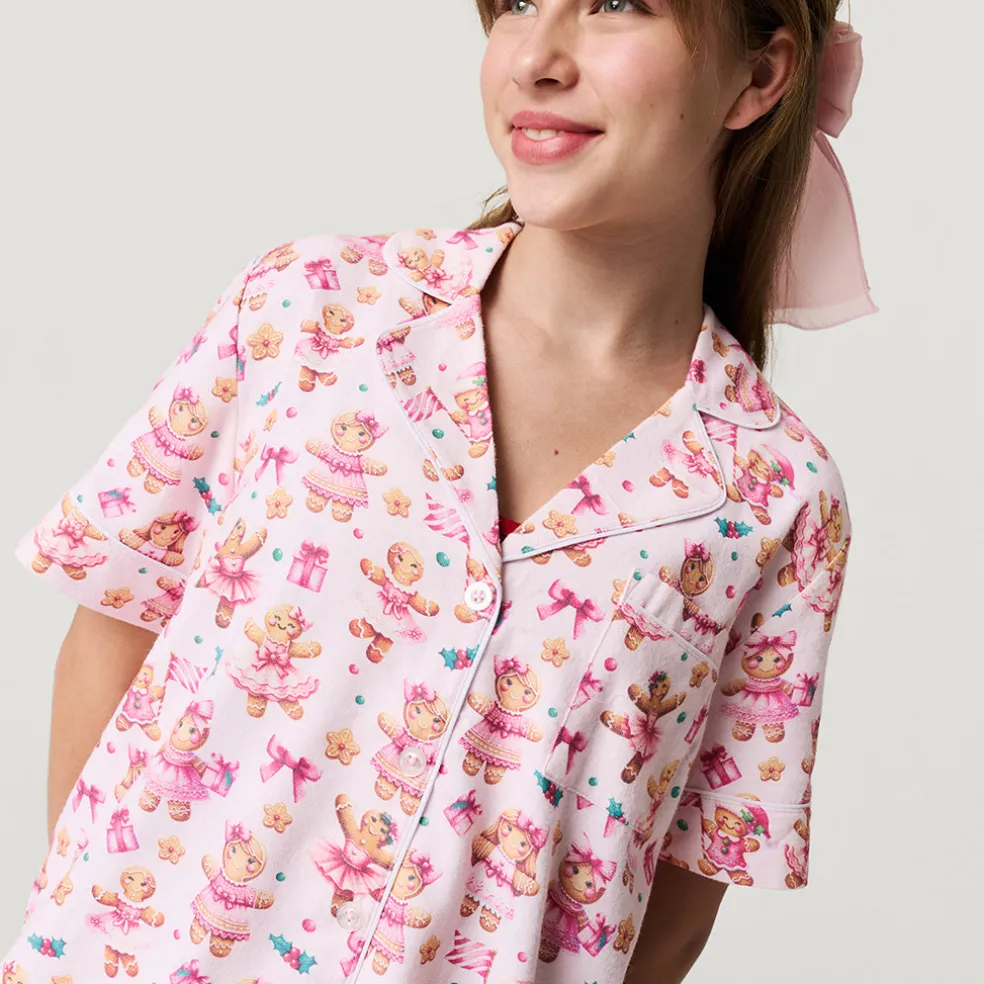 Women's Flannelette Short Pajama Set