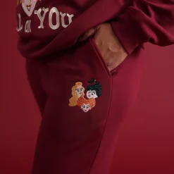 Women's Fleece Graphic Sweatshirt Jogger Set