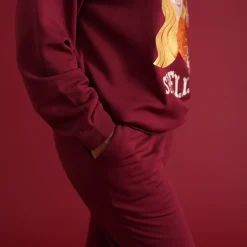 Women's Fleece Graphic Sweatshirt Jogger Set