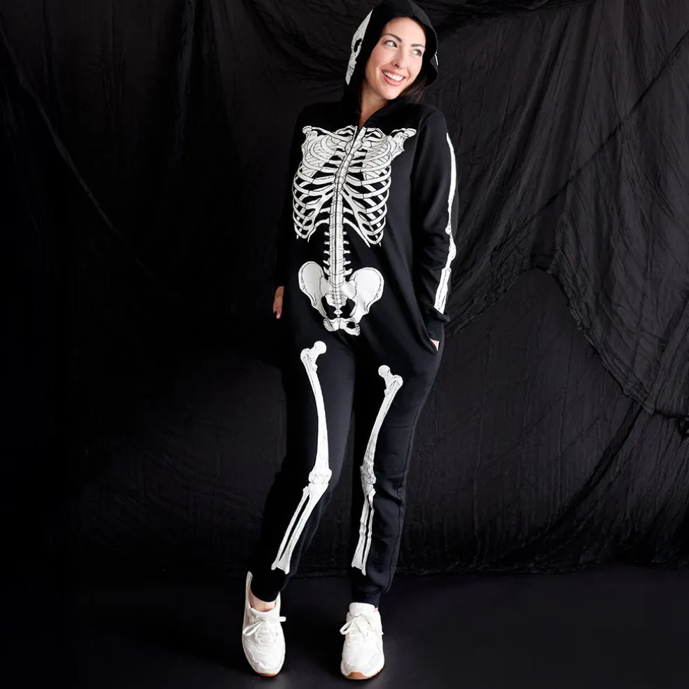 Women's Fleece Hooded Jumpsuit