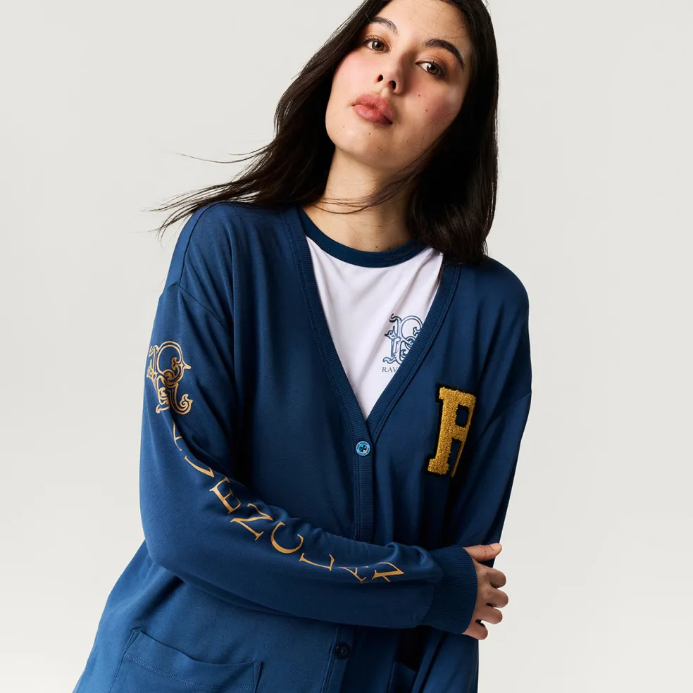Women's French Terry Varsity Cardigan