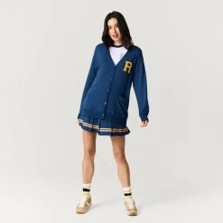 Women's French Terry Varsity Cardigan