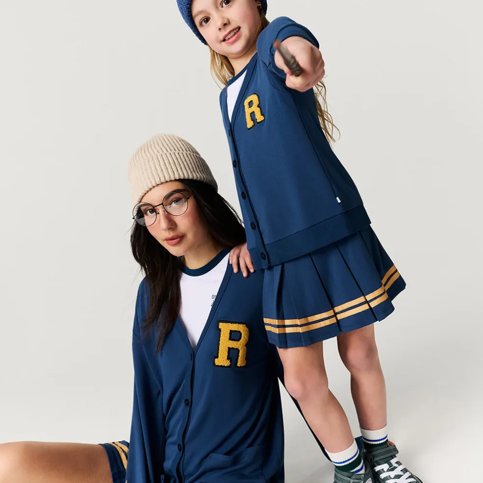 Women's French Terry Varsity Cardigan