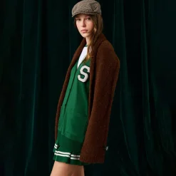 Women's French Terry Varsity Cardigan