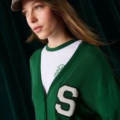 Women's French Terry Varsity Cardigan