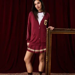 Women's French Terry Varsity Cardigan