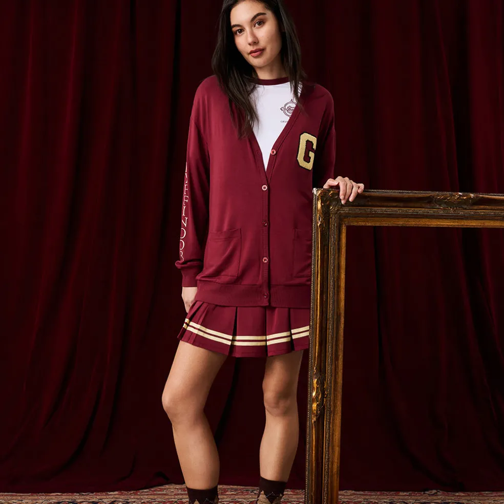 Women's French Terry Varsity Cardigan
