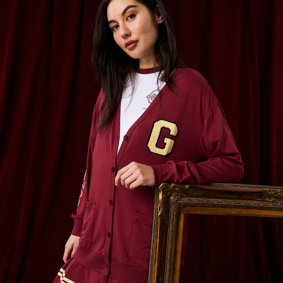 Women's French Terry Varsity Cardigan