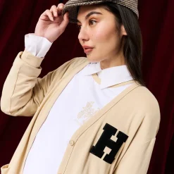 Women's French Terry Varsity Cardigan