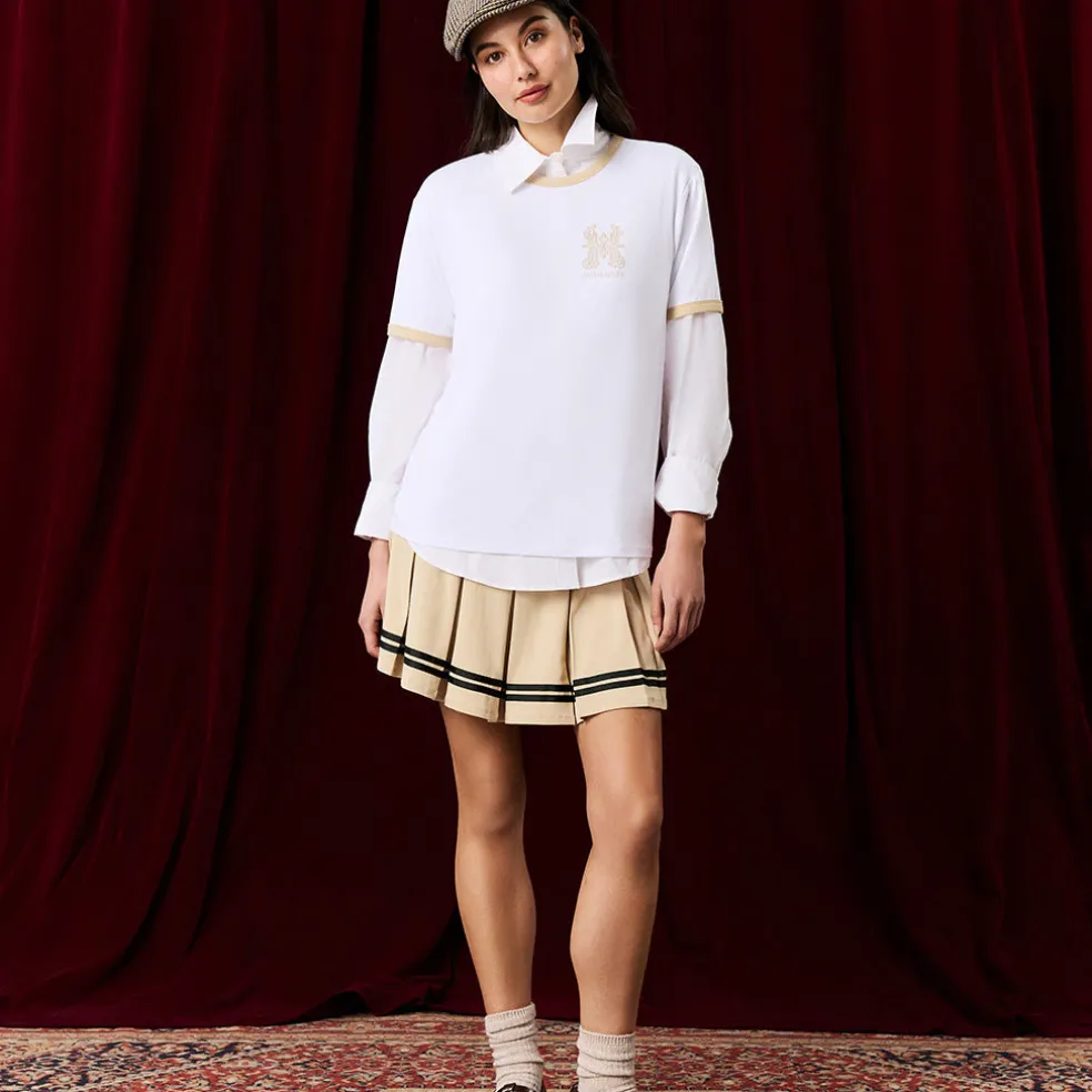 Women's French Terry Varsity Skort