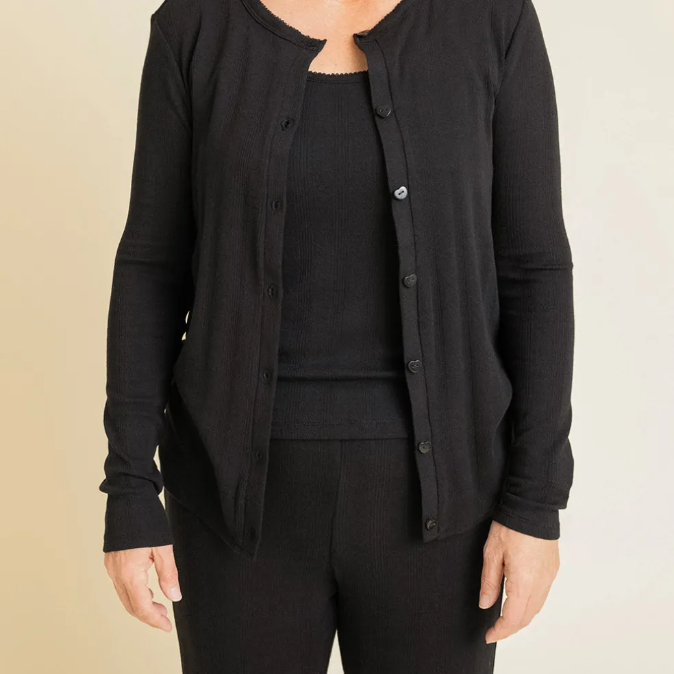 Women's Pointelle Cardigan