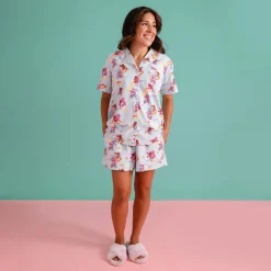 Women's Twill Pajama Short Set