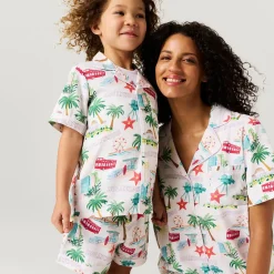 Women's Twill Pajama Short Set