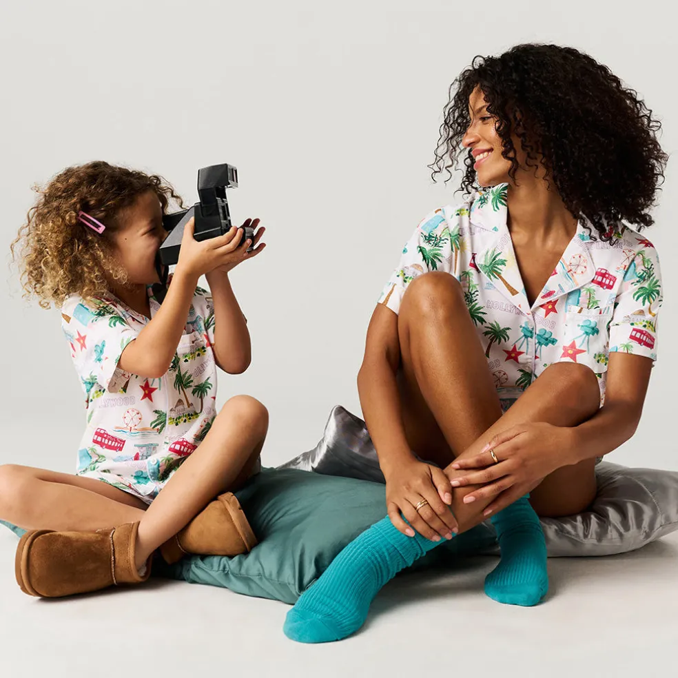 Women's Twill Pajama Short Set