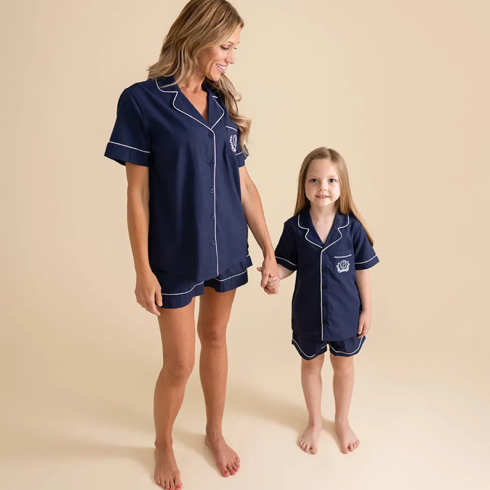 Women's Twill Pajama Short Set