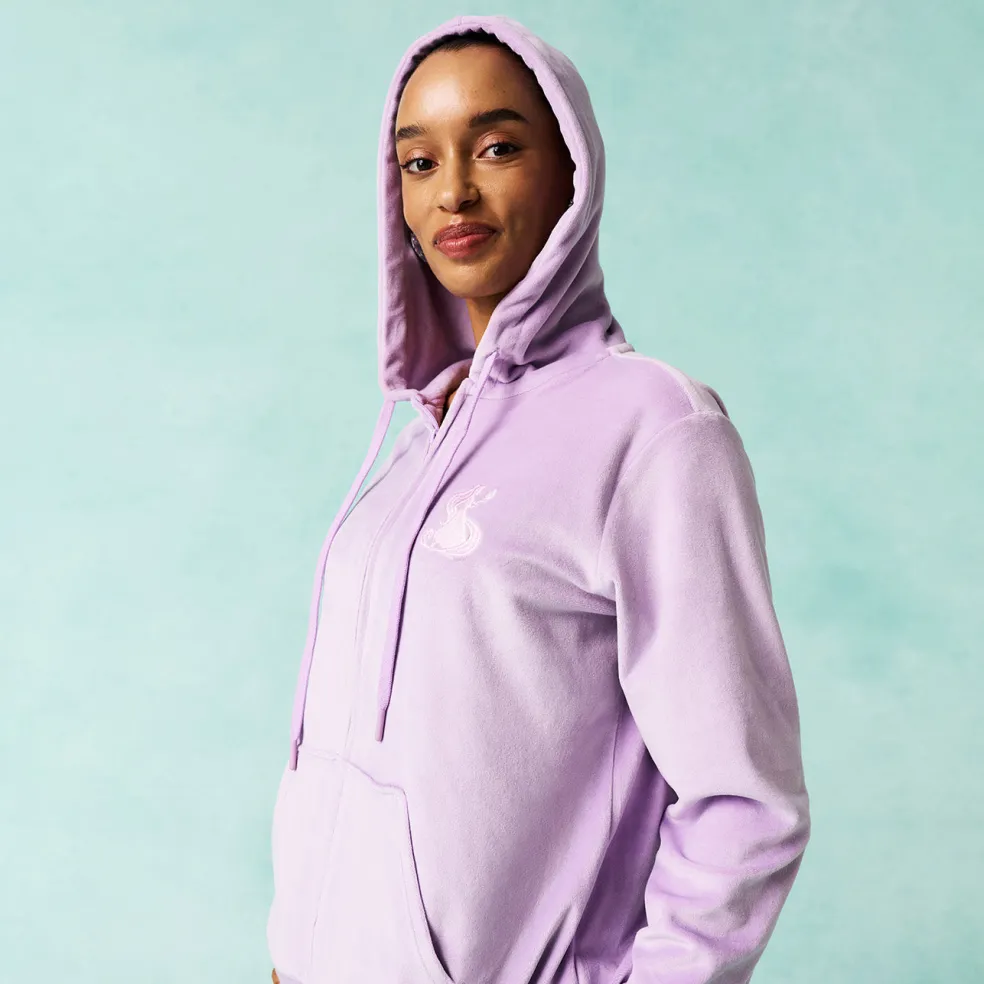 Women's Velour Zip Hoodie
