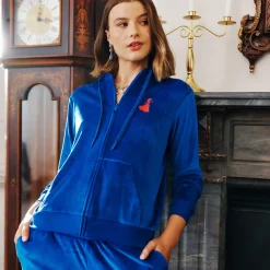 Women's Velour Zip Hoodie