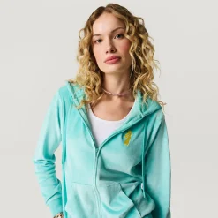 Women's Velour Zip Hoodie