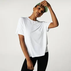 Women's White Loose Tee